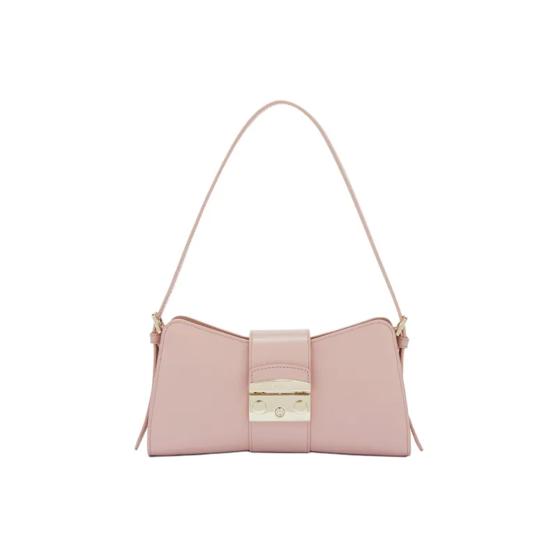 Furla Metropolis Collection Leather Handbag Shoulder Bag Women's Pink-0