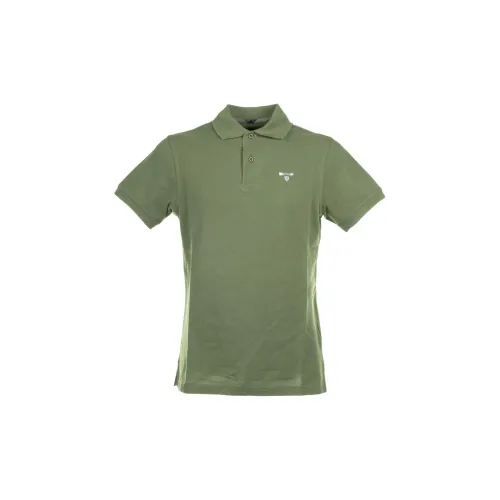 BARBOUR Polo Shirts Men Olive Green