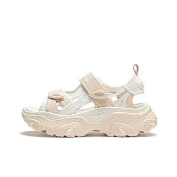 LiNing Soft Coca Beach Sandals Women's Ivory/Rock White Gray