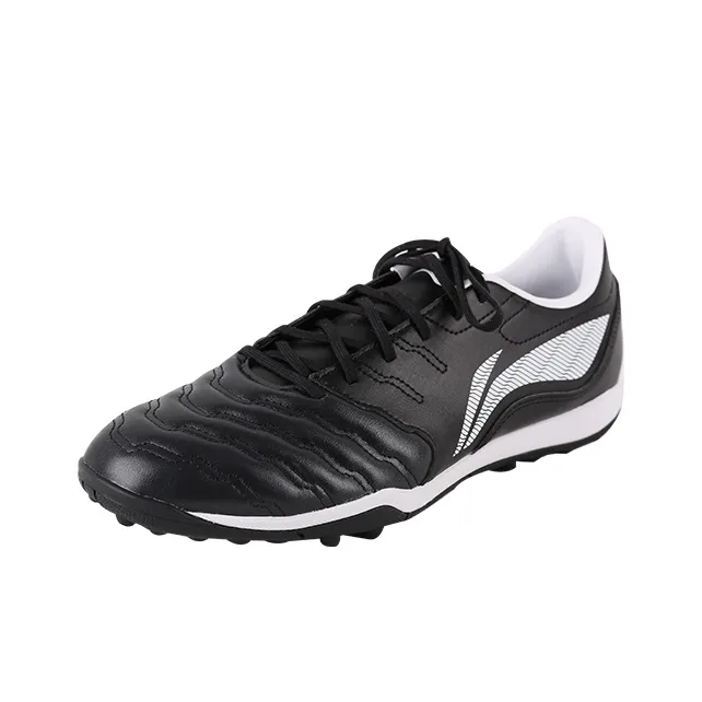 LiNing TF Rubber Broken Studs Cushioning, Slip Resistant, And Abrasion Resistant Soccer Shoes Men's Black-2