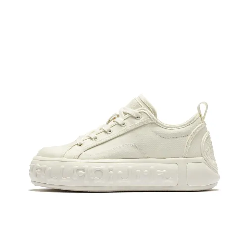 Palladium Anti-Slip Wear-Resistant Low-Top Skateboard Shoes Women's White
