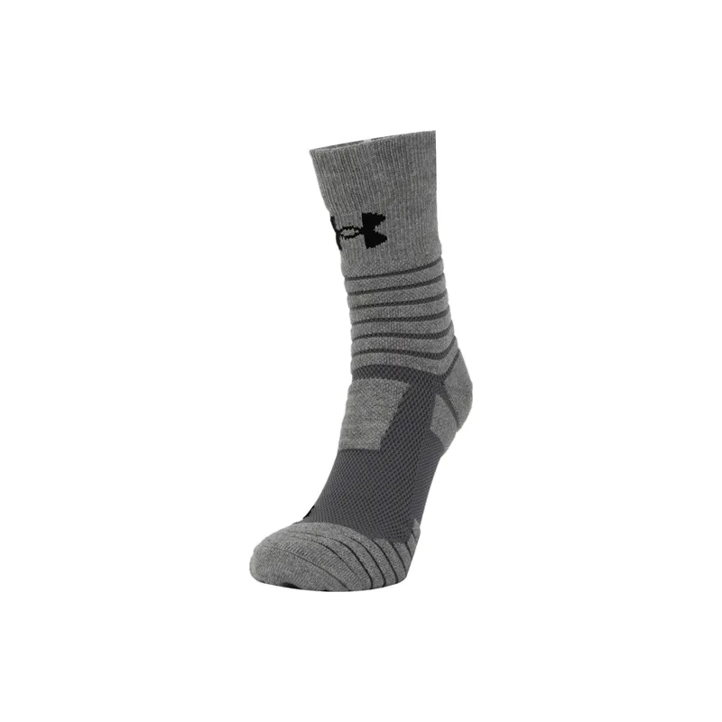 Under Armour Mid Calf Socks Unisex 6 Pack Gray-1