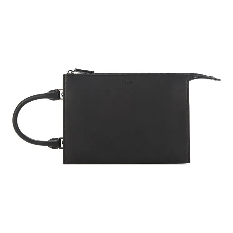 JIL SANDER Cow Leather Shoulder Bag, Crossbody Bag, Handbag Women's Black-0