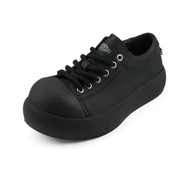 HANQIAORIJI Black Blood Series Skateboard Shoes Unisex Low Top Black-1