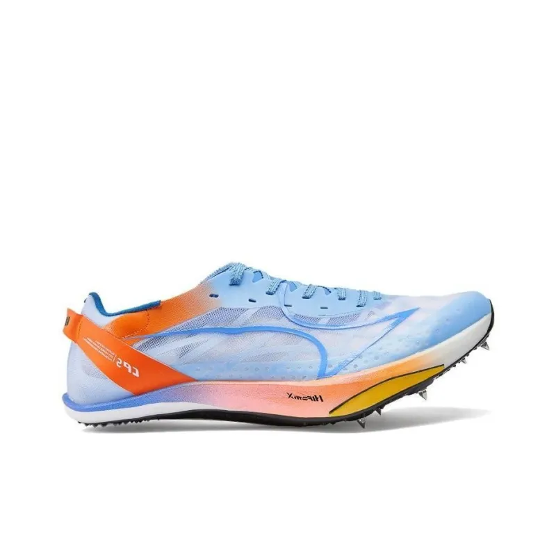 HEALTH Cushioning Slip Resistant Low Top Sprint Running Shoes Unisex Blue Orange-1