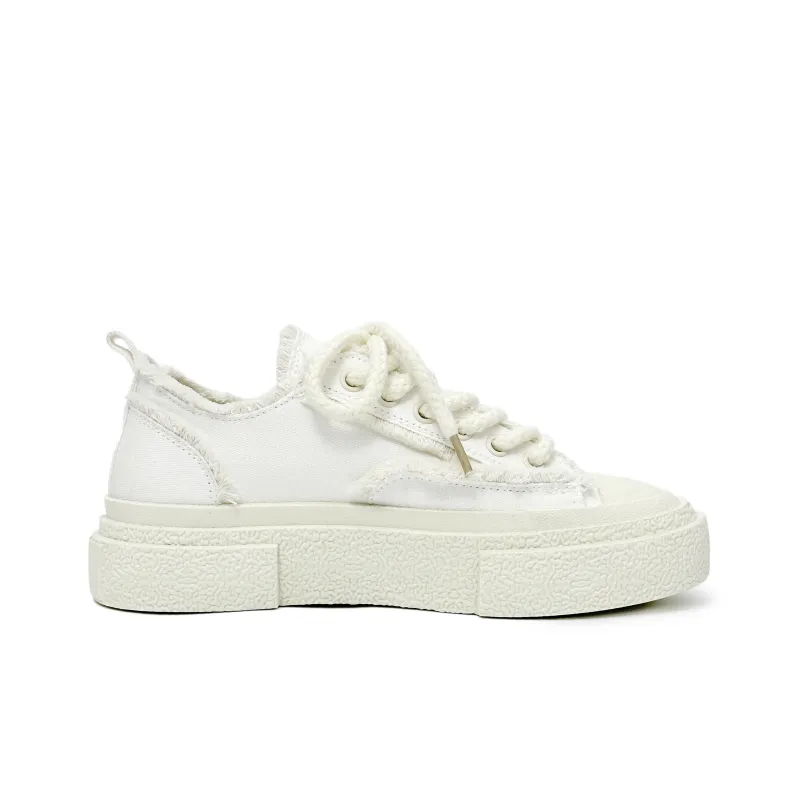 SLnU★3 Anti-Slip And Wear-Resistant Height Increasing Low-Top Canvas Shoes Unisex-1