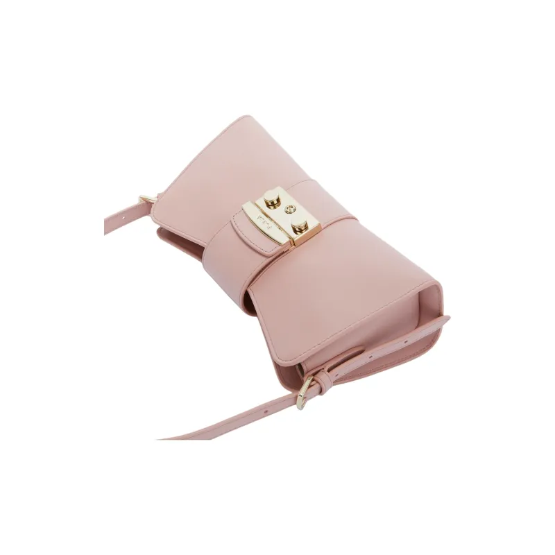 Furla Metropolis Collection Leather Handbag Shoulder Bag Women's Pink-2