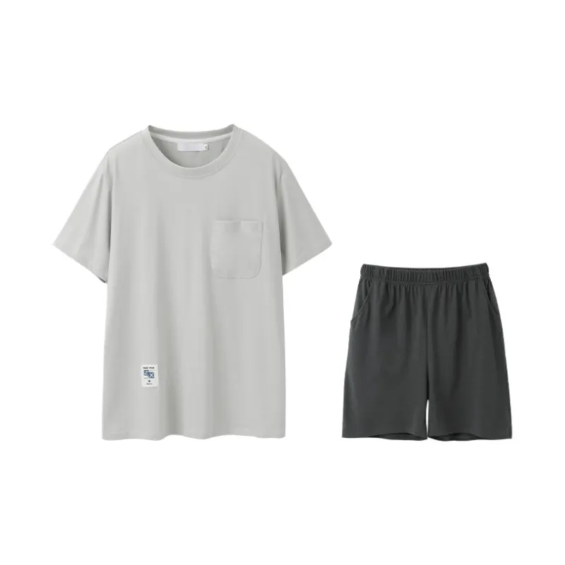 Huggy Kissy Pajama Set Men's Phantom Gray-0
