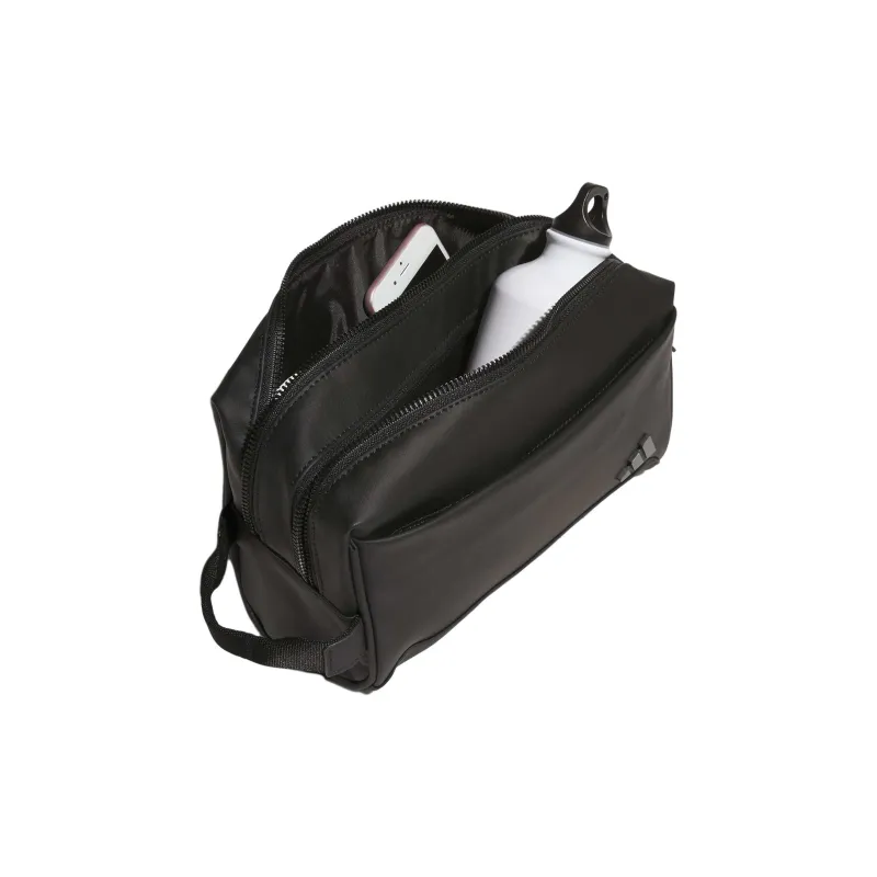 Adidas PU Artificial Leather Bonded Storage Bag Mini Men's Black-3