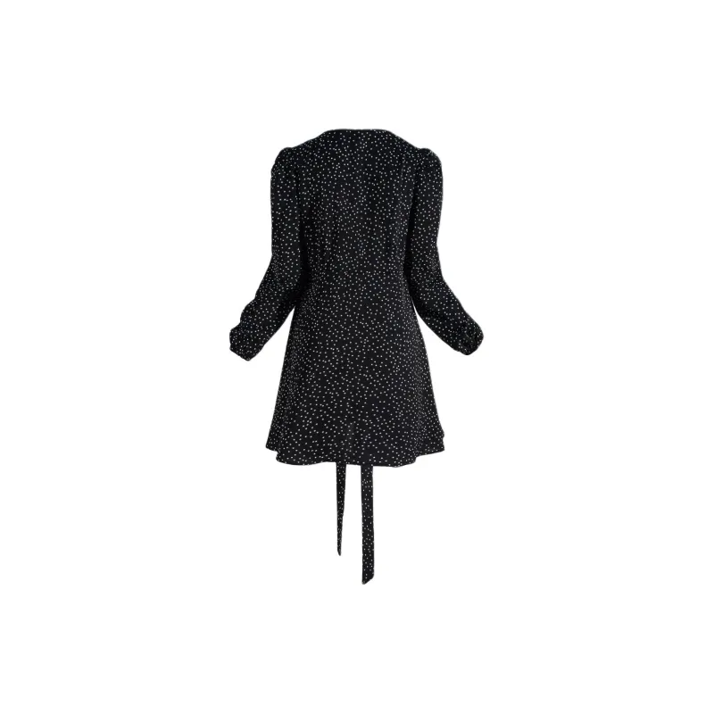 TORIGHT Long Sleeved Dresses Women's Black-1
