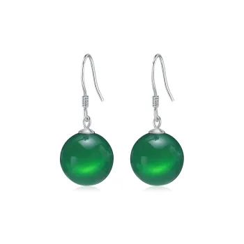 LIANDUO Chalcedony Earrings Women's