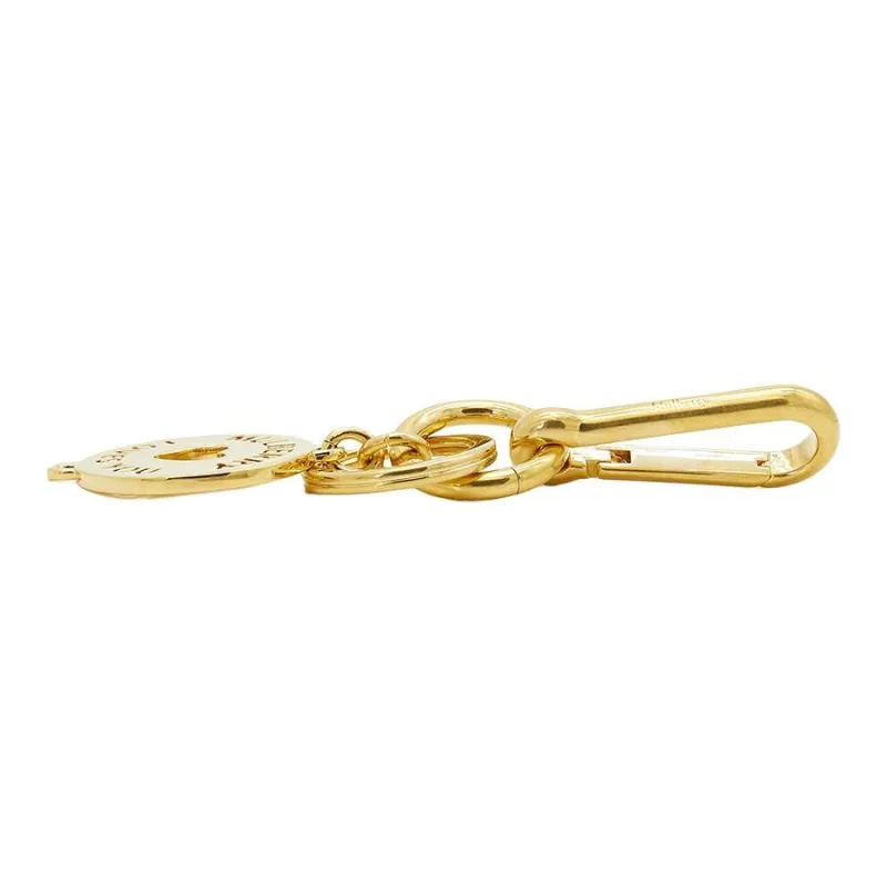 Mulberry Metal Keychain Bag Accessory Unisex Gold-2