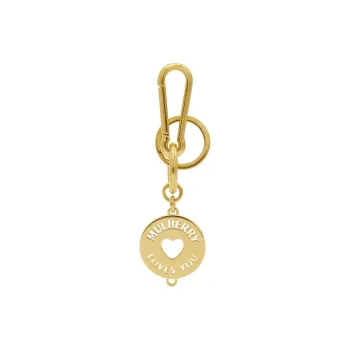 Mulberry Metal Keychain Bag Accessory Unisex Gold