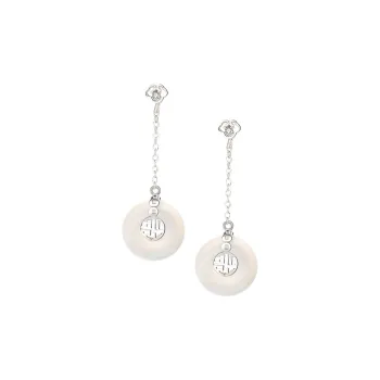 P&N Chalcedony Earrings Women's