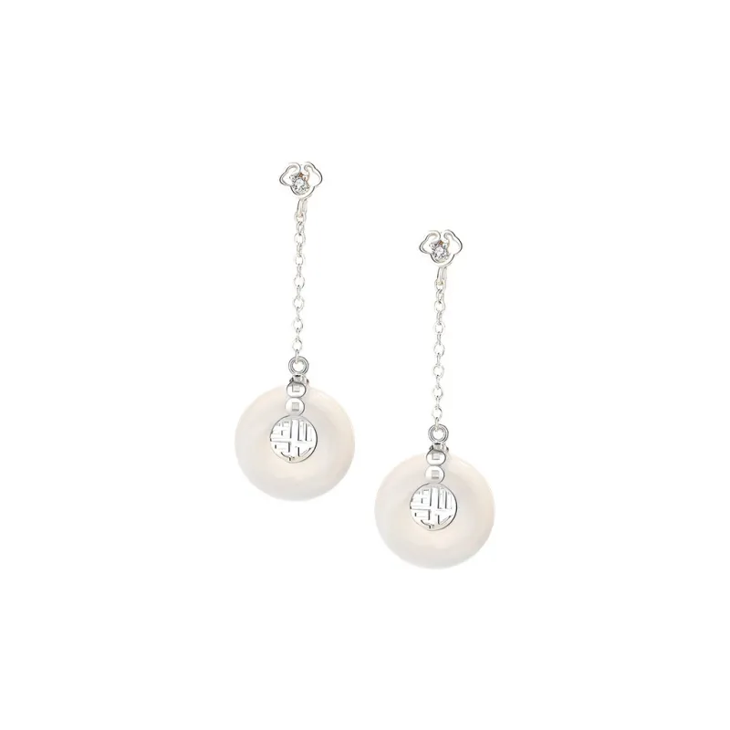 P&N Chalcedony Earrings Women's-0