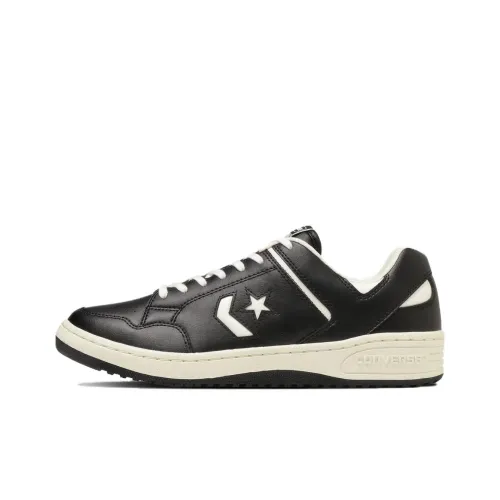 Converse Weapon Skateboard Shoes Unisex Low-Top Black/Beige