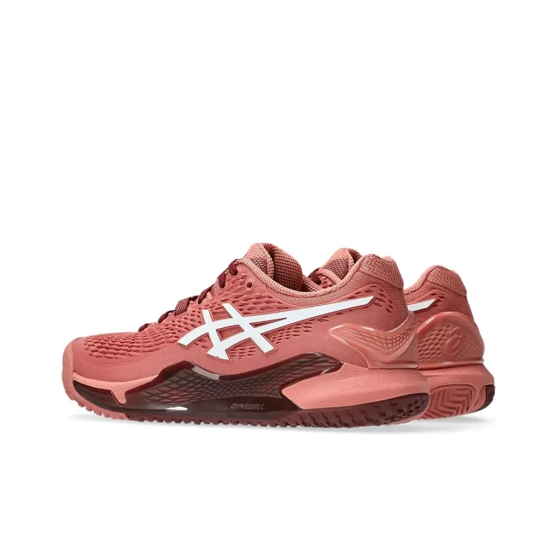 Asics Women's Gel Resolution 9 Clay 'Light Garnet White'-3