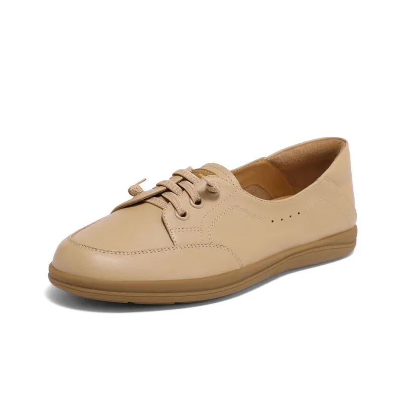 BELLE Women's Casual Shoes 2CM Women's Apricot Color Off-White-1