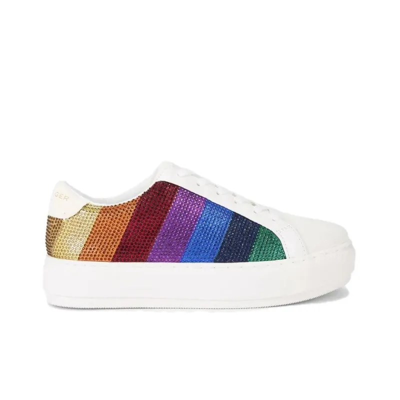 Kurt Geiger London Lane Rainbow-stripe Low-top Sneakers-1
