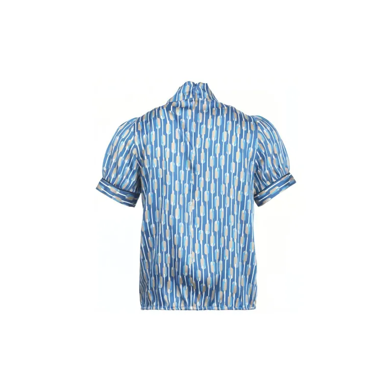 I BLUES Chiffon Shirts Women's Blue-2