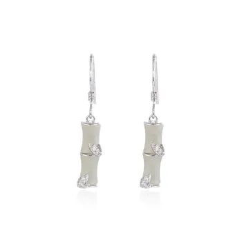 HOLLY RYAN 925 Sterling Silver Jade Earrings Women's Chalcedony