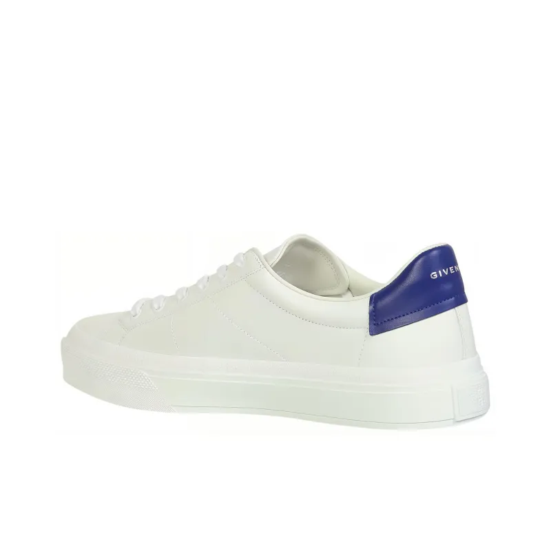 Givenchy City Court Low Top Stylish Skateboarding Shoes Men's White Blue-2