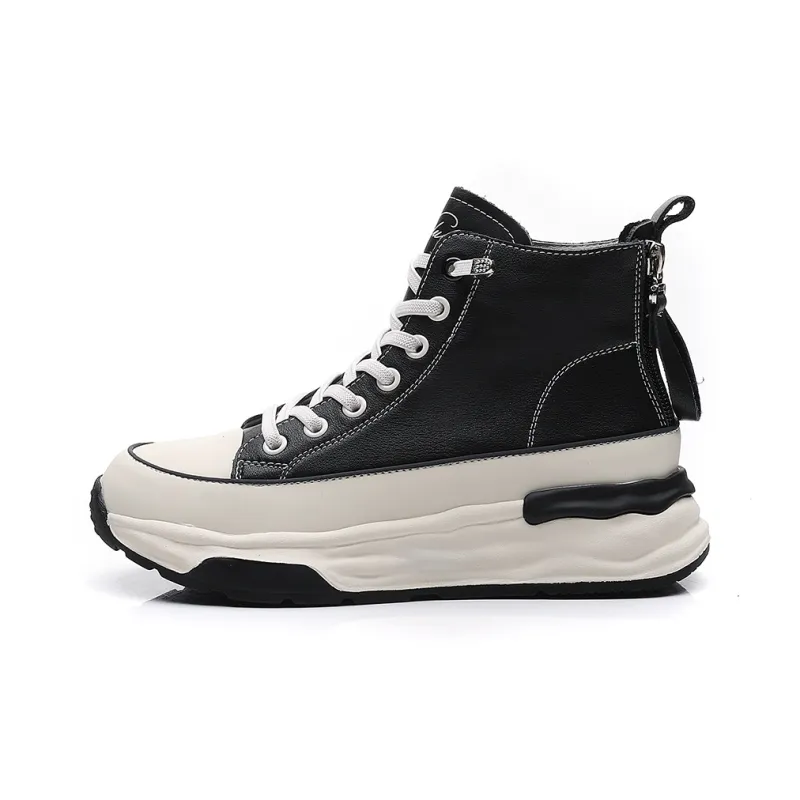 VEDULLAR Anti-Slip Wear-Resistant High-Top Skateboard Shoes Women's-0