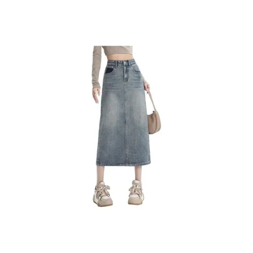 La Chapelle Denim Long Skirts Women's