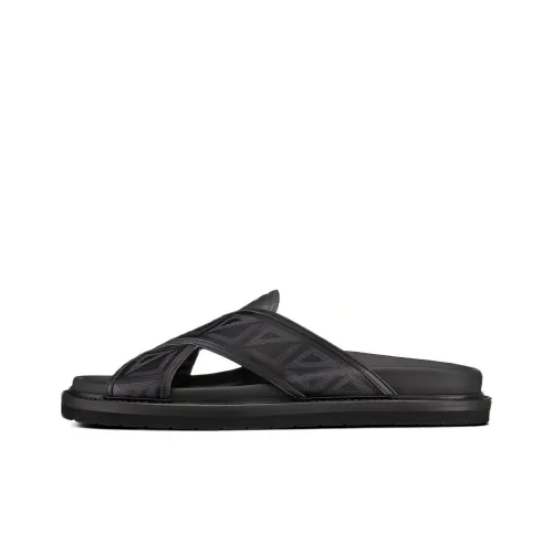 DIOR Aqua Slide Slippers Men Black