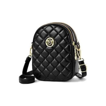 Weymond PU Shoulder Bag Crossbody Bag With Cell Phone Pouch Regular Women's White/Black