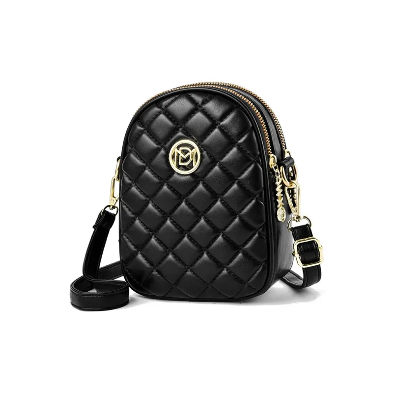 Weymond PU Shoulder Bag Crossbody Bag With Cell Phone Pouch Regular Women's White/Black-0