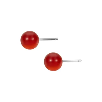 JAY Agate Jade Stud Earrings Women's