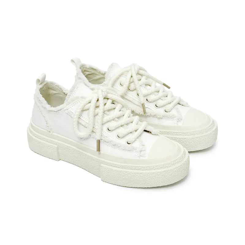 SLnU★3 Anti-Slip And Wear-Resistant Height Increasing Low-Top Canvas Shoes Unisex-2