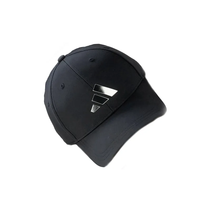 adidas Metallic Micro Logo Sports Sunshade Baseball Cap Black-2