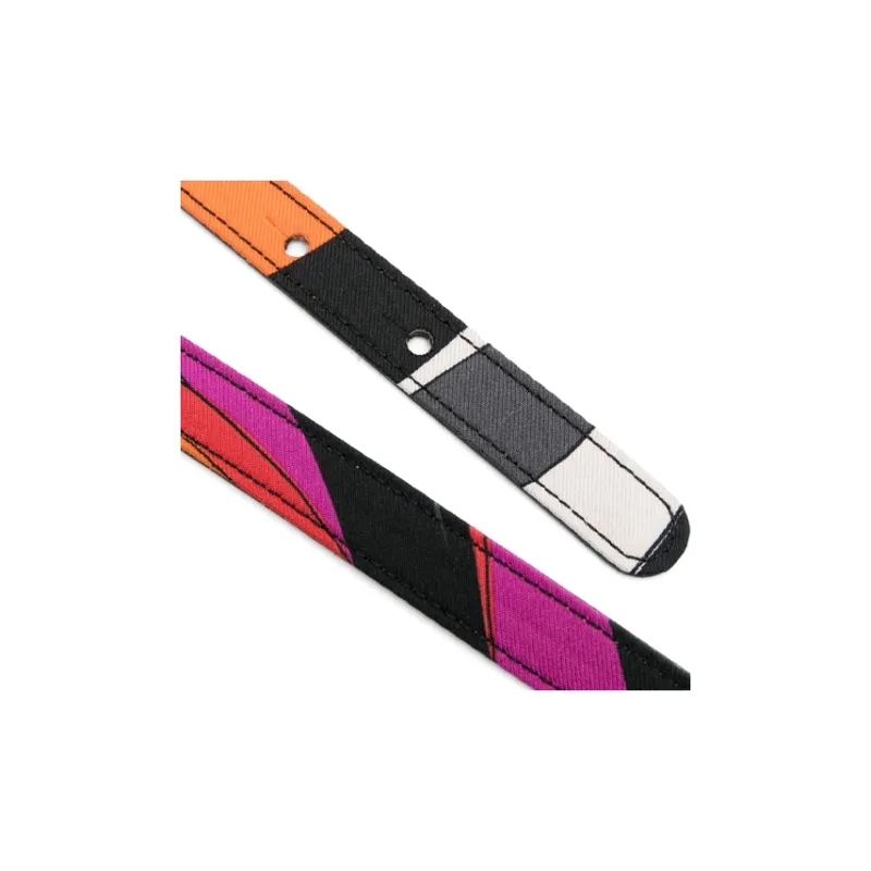 EMILIO PUCCI Multi-way Stripes Leather Belt-2
