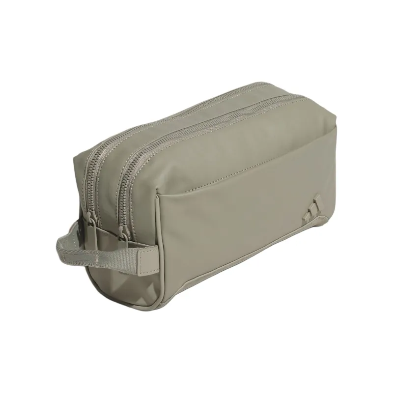 Adidas PU Artificial Leather Bonded Storage Bag Mini Men's Silver Pebble Color-1