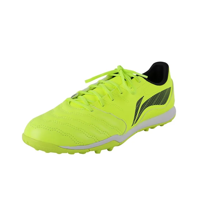 LiNing TF Rubber Broken Studs Cushioning, Slip Resistant, And Abrasion Resistant Soccer Shoes Men's Neon Green-2