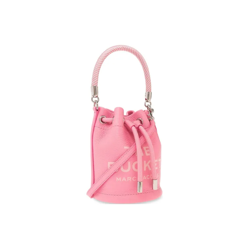 MARC JACOBS Full Grain Leather Bucket Bags Shoulder Bag Crossbody Bag Handbag Mini Women's Pink-1