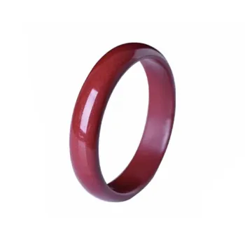 ZHOUBAIFU Reconstructed Cinnabar Bangles Women's