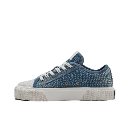 MARC JACOBS The Crystal Denim Sneakers