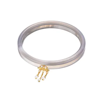 Best Wishes Chalcedony Jade Bangles Women's