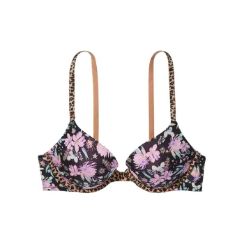 VICTORIA'S SECRET Bra Women's Black Floral