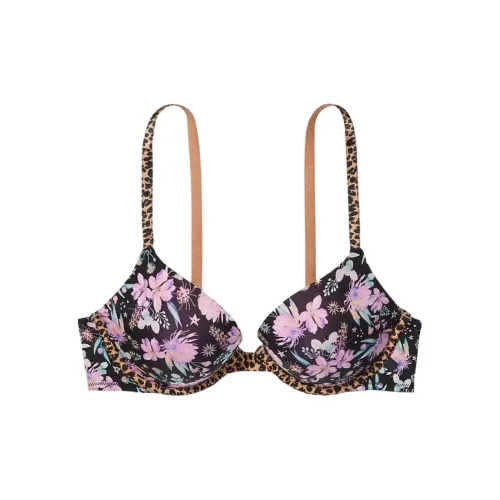 VICTORIA'S SECRET Bra Women's Black Floral