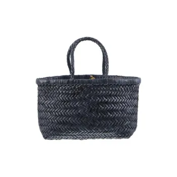Dragon Diffusion Cow Leather Handbag Mini Women's Gray Black