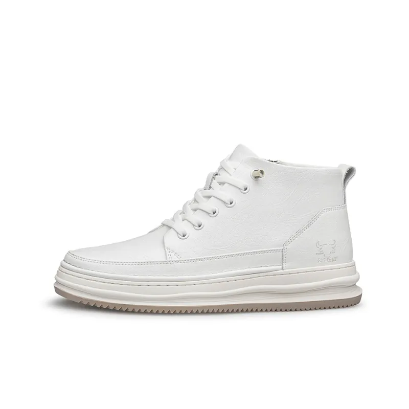 The Bull's House Slip-Resistant High-Top Skateboard Shoes Unisex-6