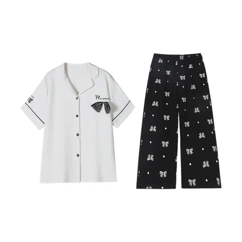 Tianmicat Pajama Set Women's White