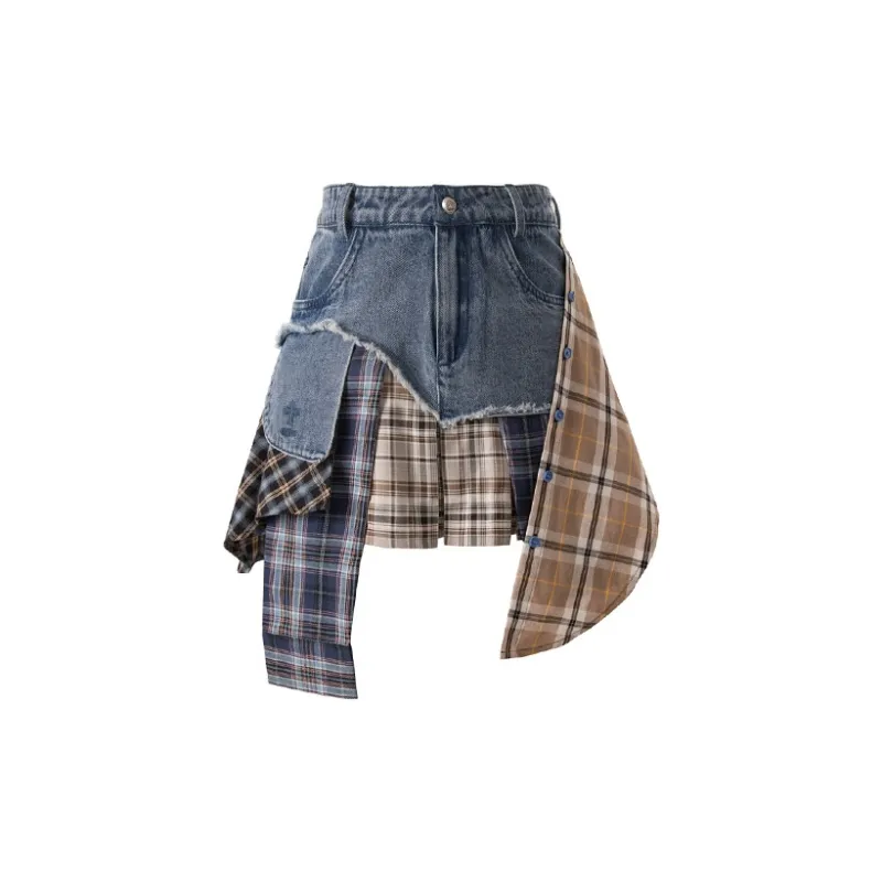 UNIFREE Denim Short Skirts Women's-1