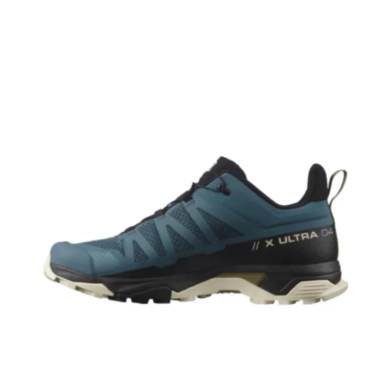 X ULTRA 4 x SALOMON X Ultra 4 Cushioning Wear-Resistant Low-Top Outdoor Shoes Men's Black Blue-0