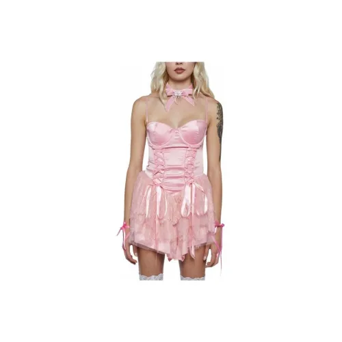 Dolls Kill Slip Dresses Women's Pink/Light Pink