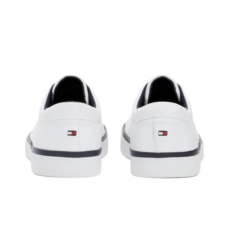 Tommy Hilfiger Low Top Skateboard Shoes Men's White-4